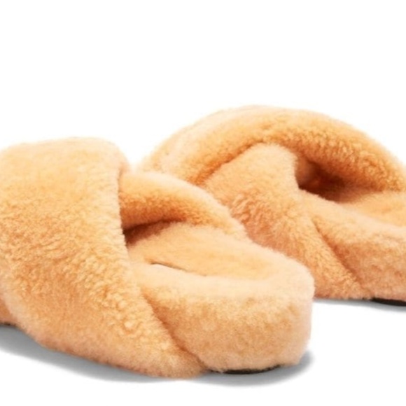 Jil Sander Shearling Crossover Slides l NWOT l Size EU37 l MSRP $1080 - Picture 3 of 4